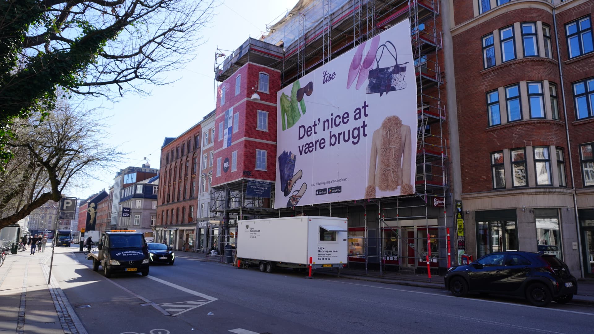 Stilladsreklame Gammel Kongevej 49 – København