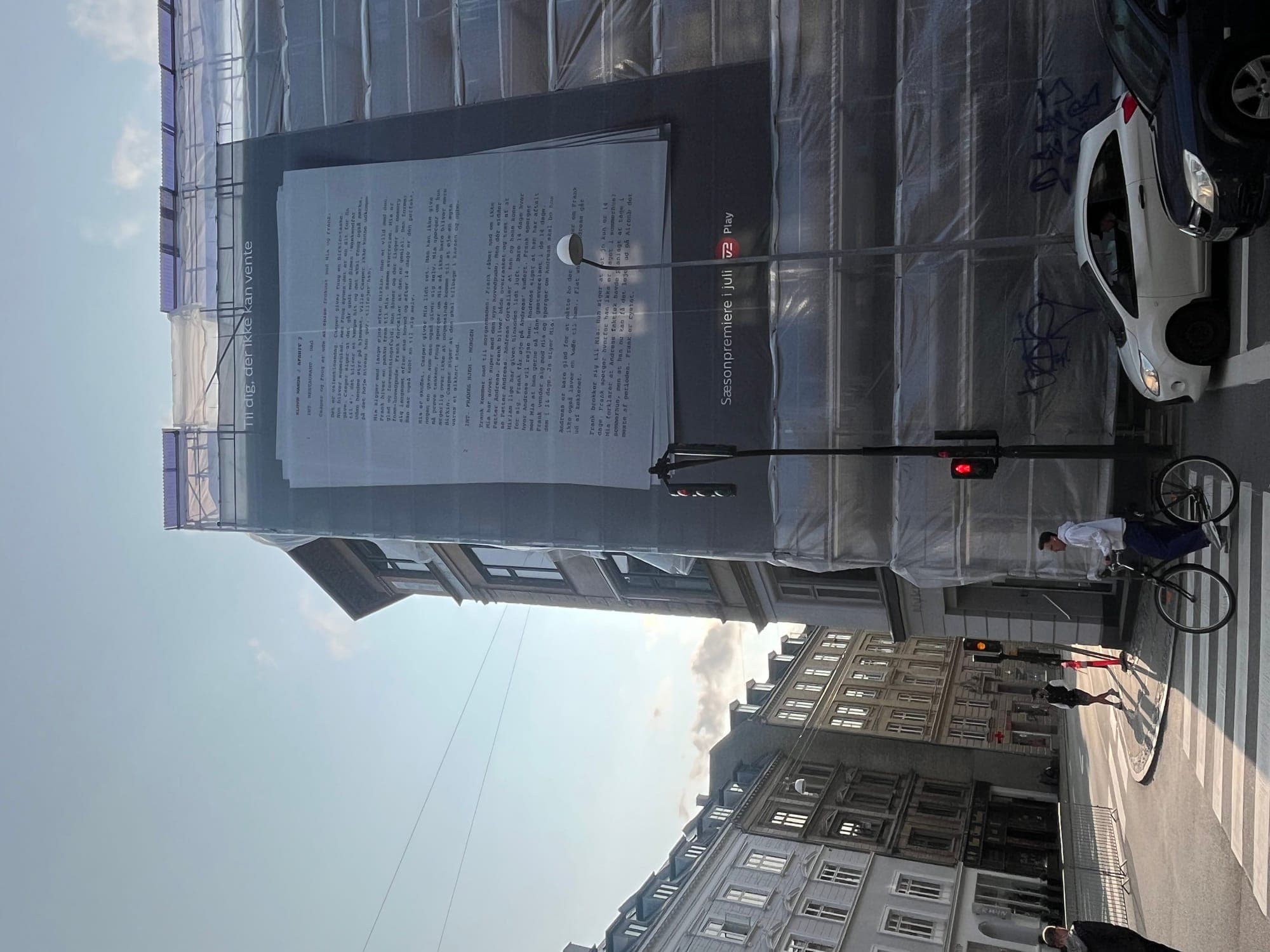 TV2 stilladsreklame København